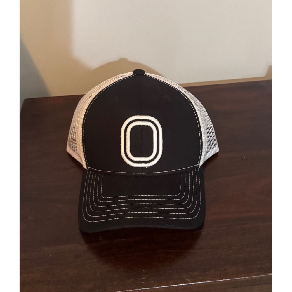 NWT Overtime Gamedaycore Trucker Hat Mens Black White 3D Logo Snapback